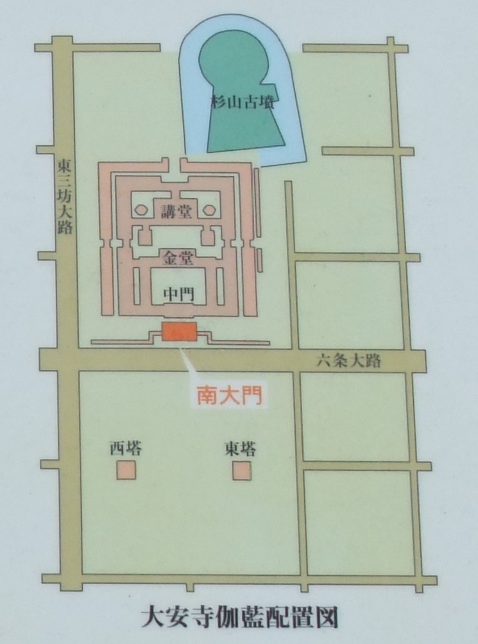 大安寺伽藍配置図