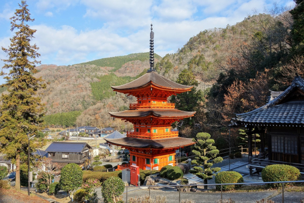 炉縁 稲宿 高野山真言宗 安楽寺 三重塔 改築時に鎌倉時代の木材を